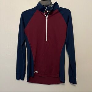 Under Armour Freedom Heat Gear Women's 1/2 Zip Running‎ Exercise Hiking Outdoors